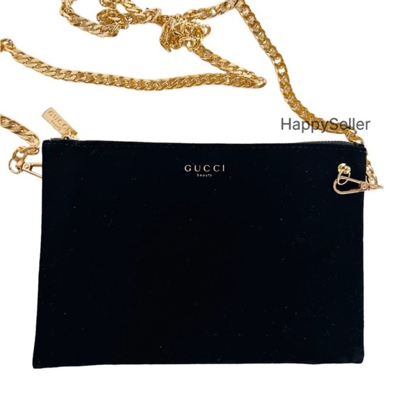 Gucci Black Crossbody Bag with Gold Chain - Picture 2 of 7